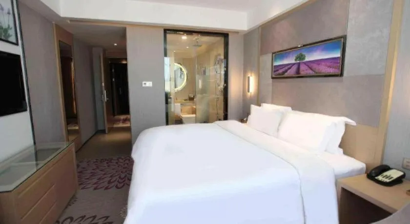 Bed in Lavande Hotels Changzhi City God Temple