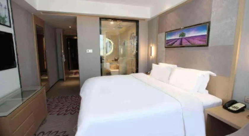 Bed in Lavande Hotels Changzhi City God Temple