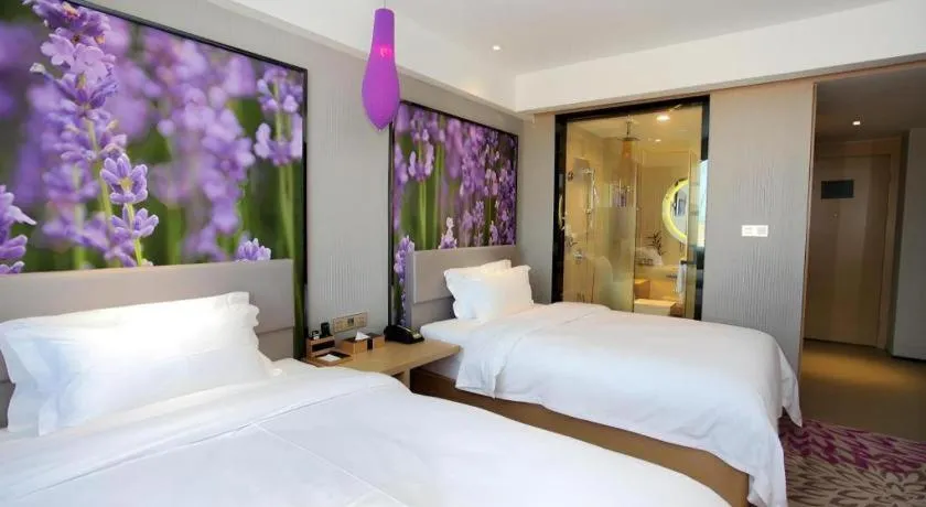 Bed in Lavande Hotels Changzhi City God Temple
