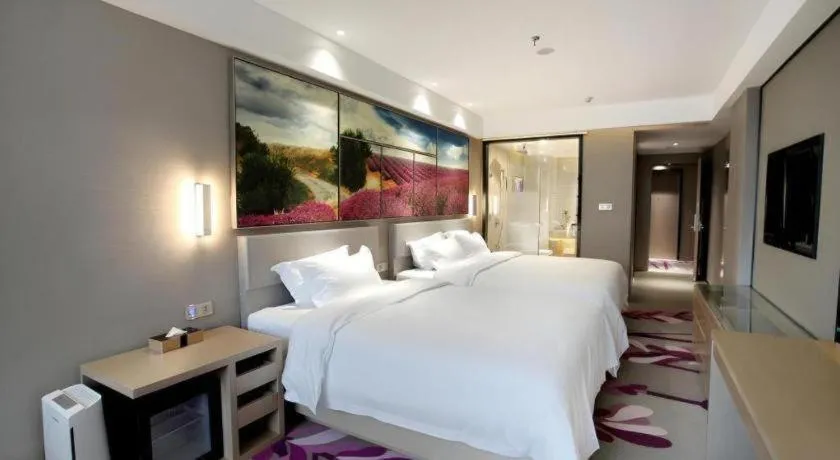 Bed in Lavande Hotels Changzhi City God Temple