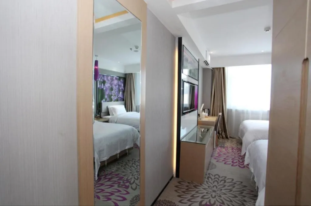 Bed in Lavande Hotels Changzhi City God Temple