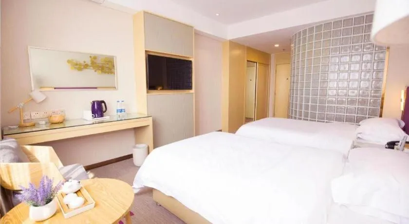 Bed in Lavande Hotels Changzhi City God Temple