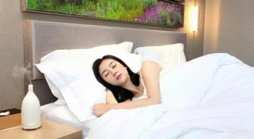 Bed in Lavande Hotels Changzhi City God Temple