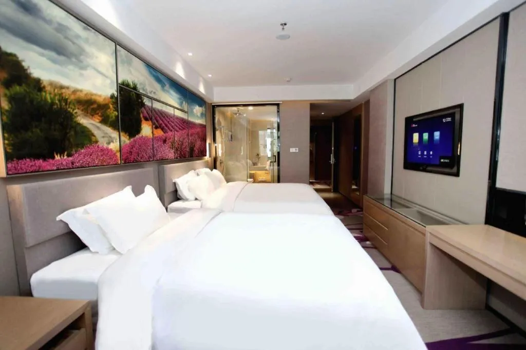 Bed in Lavande Hotels Changzhi City God Temple