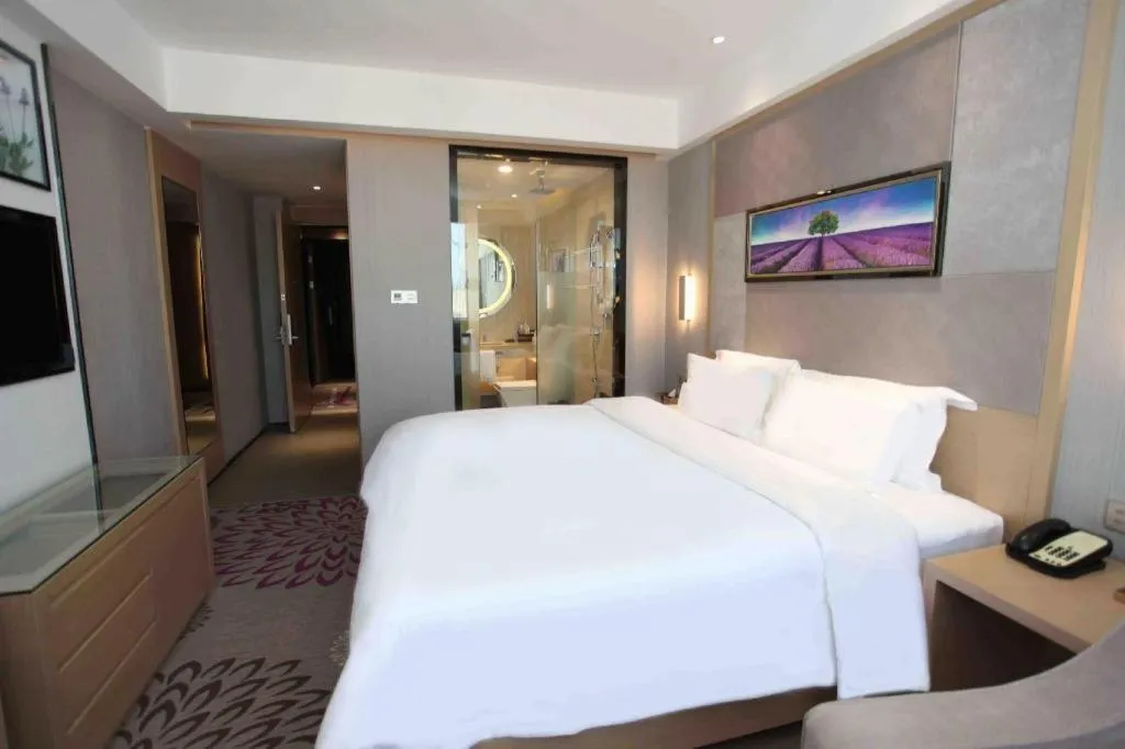 Bed in Lavande Hotels Changzhi City God Temple
