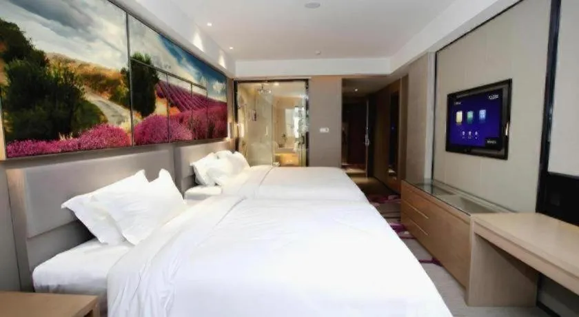 Bed in Lavande Hotels Changzhi City God Temple
