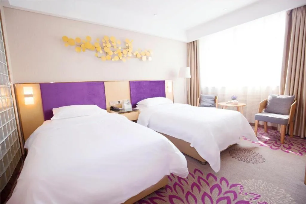 Bed in Lavande Hotels Changzhi City God Temple
