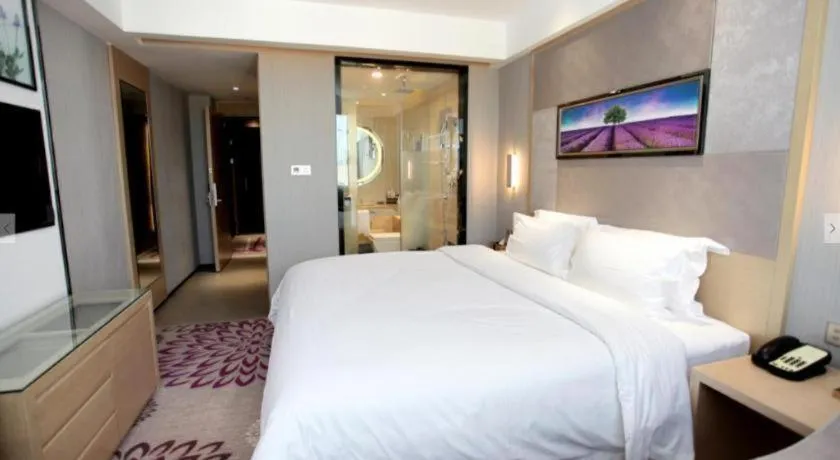Bed in Lavande Hotels Changzhi City God Temple