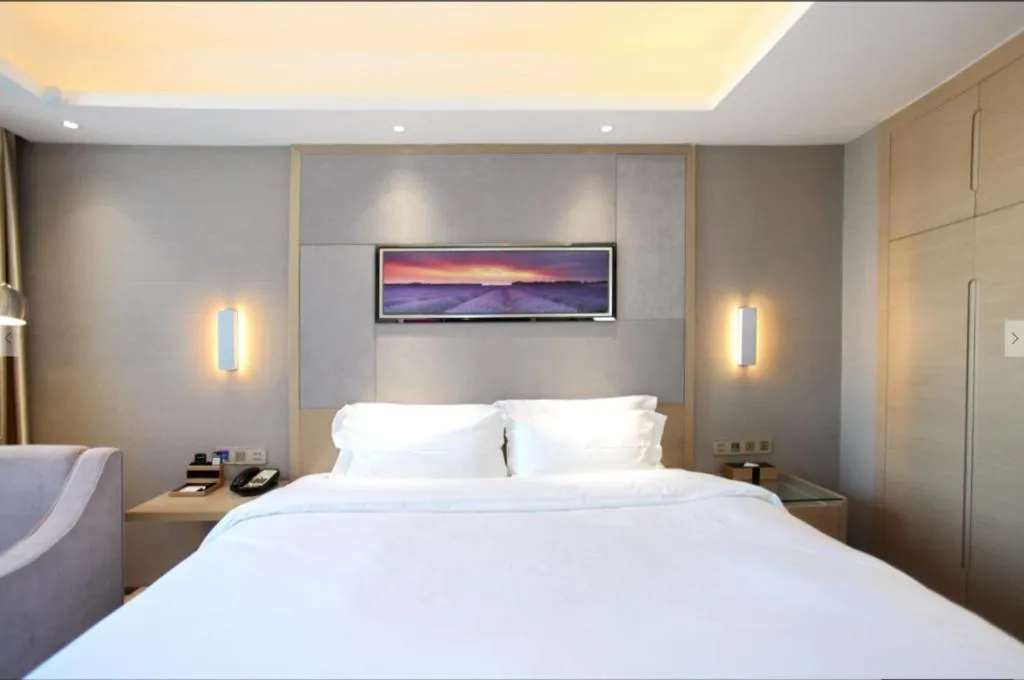 Bed in Lavande Hotels Changzhi City God Temple