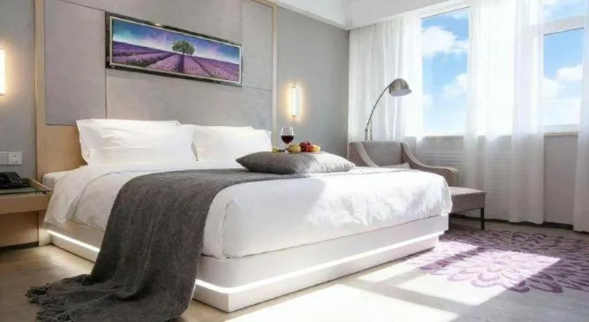 Bed in Lavande Hotels Changzhi City God Temple