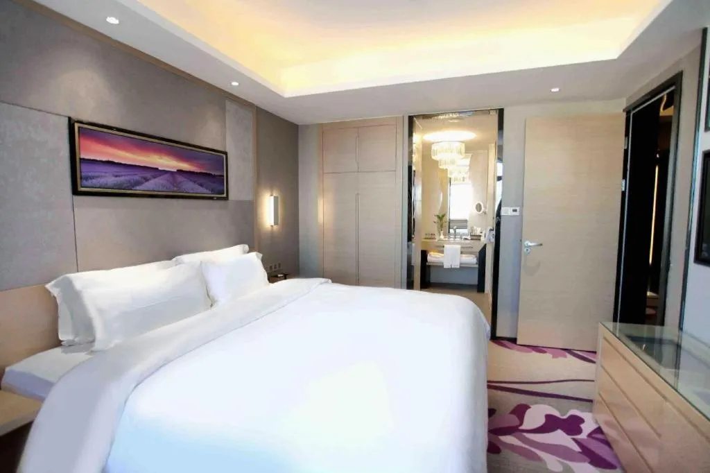 Bed in Lavande Hotels Changzhi City God Temple