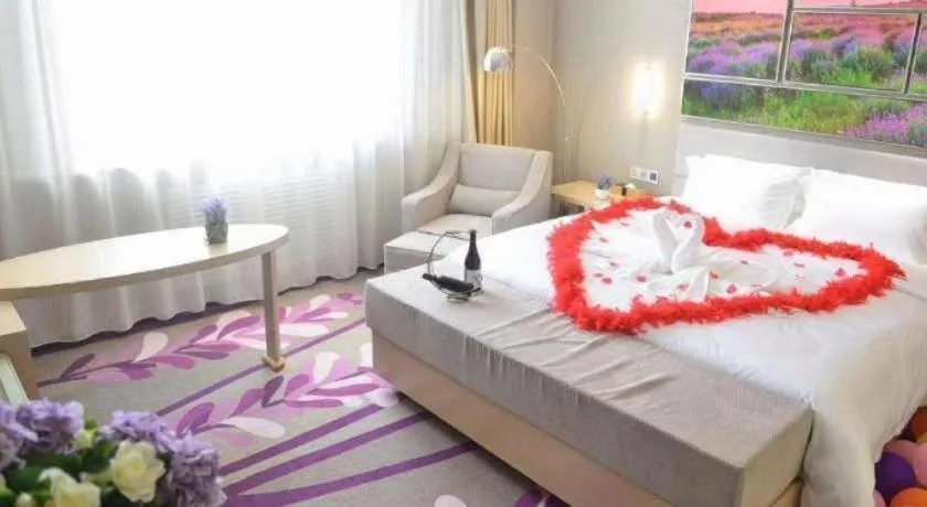 Bed in Lavande Hotels Changzhi City God Temple