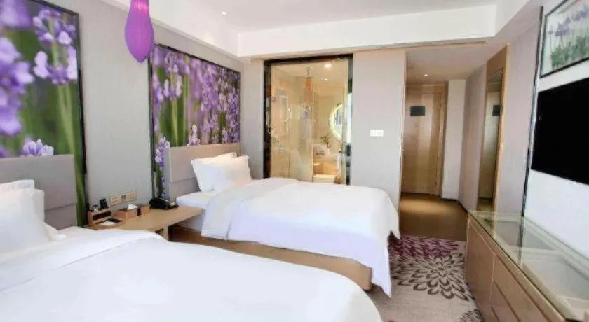 Bed in Lavande Hotels Changzhi City God Temple