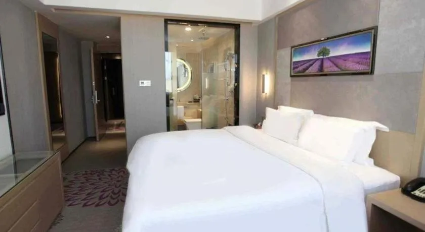 Bed in Lavande Hotels Changzhi City God Temple