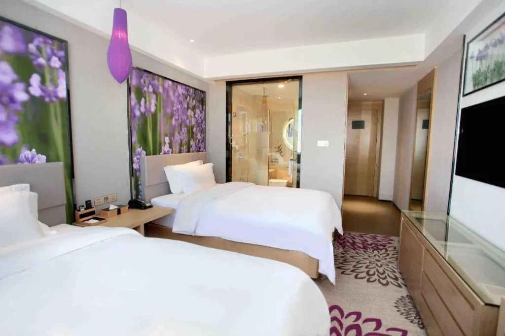 Bed in Lavande Hotels Changzhi City God Temple