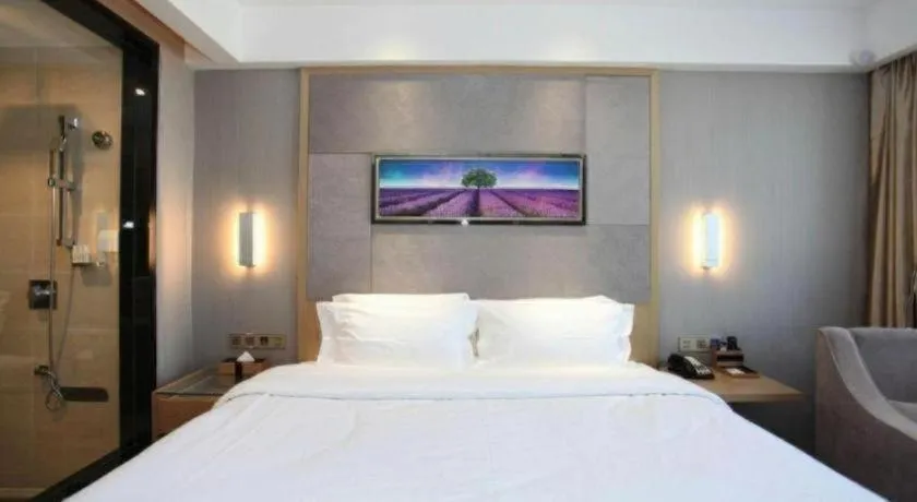 Bed in Lavande Hotels Changzhi City God Temple