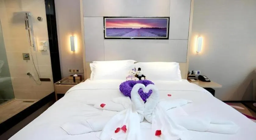 Bed in Lavande Hotels Changzhi City God Temple
