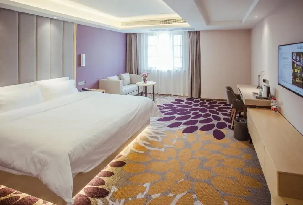 Bed in Lavande Hotels Jingshan Bus Station Bed in Lavande Hotels Jingshan Bus Station