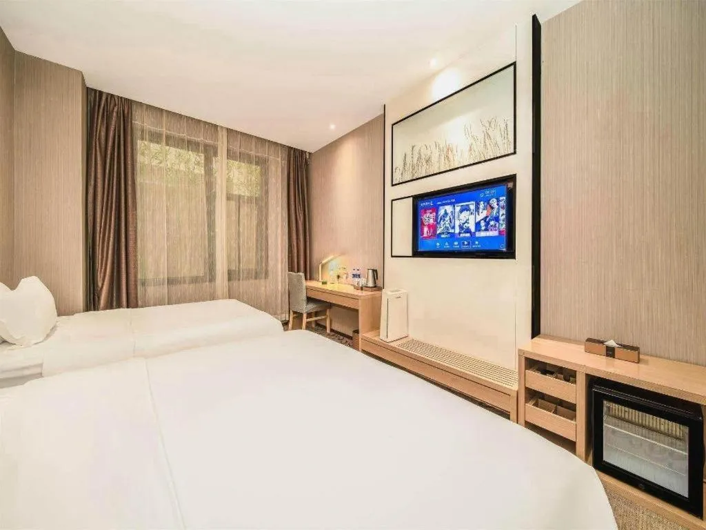 Bed in Lavande Hotel Xi'an 1st Fengcheng Road Municipal Library Metro Station