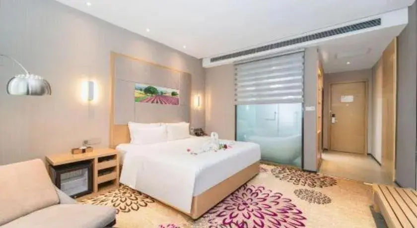 Bed in Lavande Hotel Xi'an 1st Fengcheng Road Municipal Library Metro Station Bed in Lavande Hotel Xi'an 1st Fengcheng Road Municipal Library Metro Station