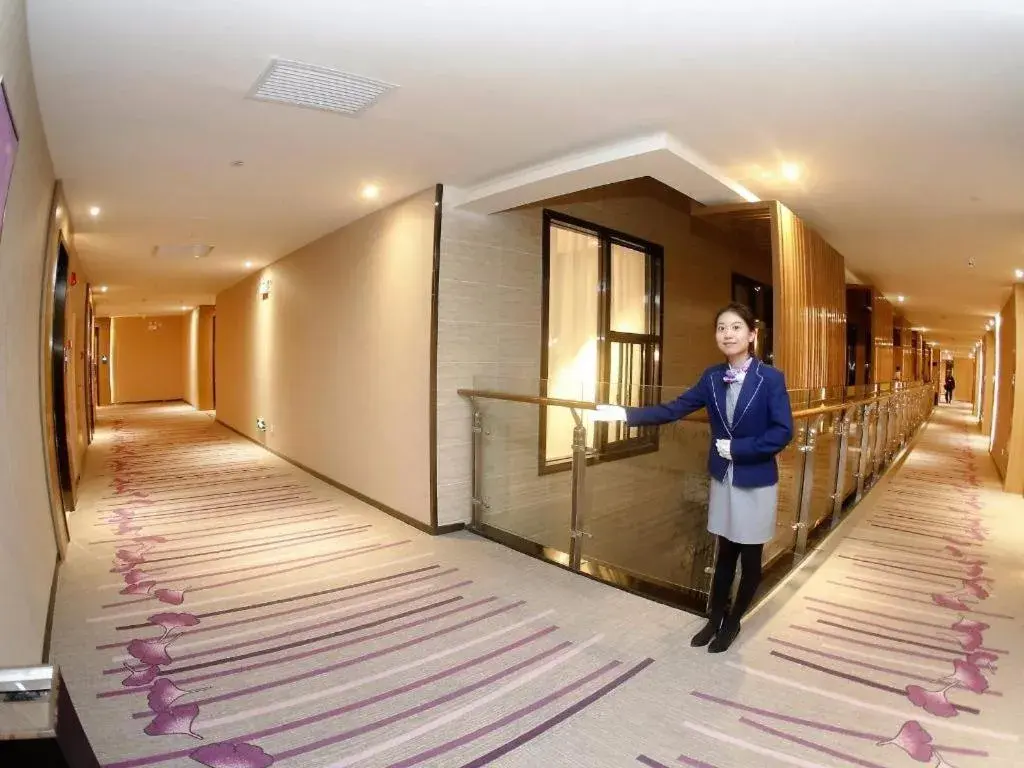 Bed in Lavande Hotel Xi'an 1st Fengcheng Road Municipal Library Metro Station Bed in Lavande Hotel Xi'an 1st Fengcheng Road Municipal Library Metro Station