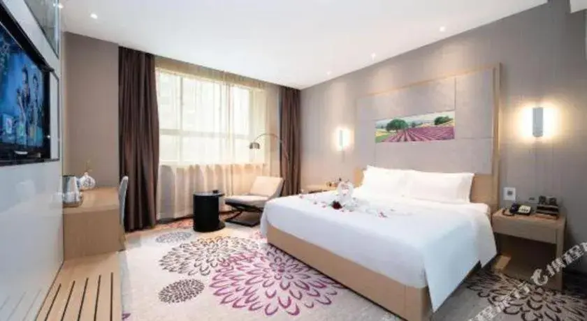 Bed in Lavande Hotel Xi'an 1st Fengcheng Road Municipal Library Metro Station Bed in Lavande Hotel Xi'an 1st Fengcheng Road Municipal Library Metro Station