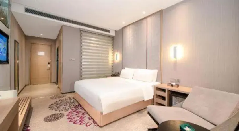 Bed in Lavande Hotel Xi'an 1st Fengcheng Road Municipal Library Metro Station Bed in Lavande Hotel Xi'an 1st Fengcheng Road Municipal Library Metro Station