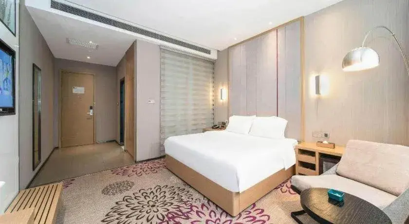 Bed in Lavande Hotel Xi'an 1st Fengcheng Road Municipal Library Metro Station Bed in Lavande Hotel Xi'an 1st Fengcheng Road Municipal Library Metro Station