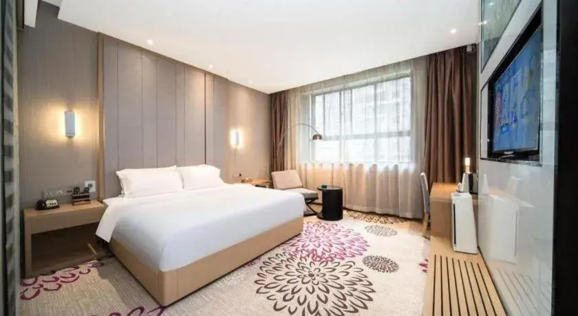 Bed in Lavande Hotel Xi'an 1st Fengcheng Road Municipal Library Metro Station Bed in Lavande Hotel Xi'an 1st Fengcheng Road Municipal Library Metro Station