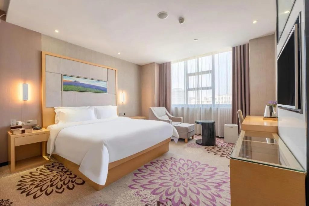 Bed in Lavande Hotels Guangzhou Jiahe Wanggang Metro Station Junhe Avenue