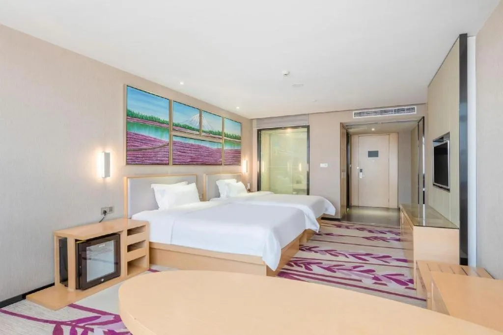 Bed in Lavande Hotels Guangzhou Jiahe Wanggang Metro Station Junhe Avenue