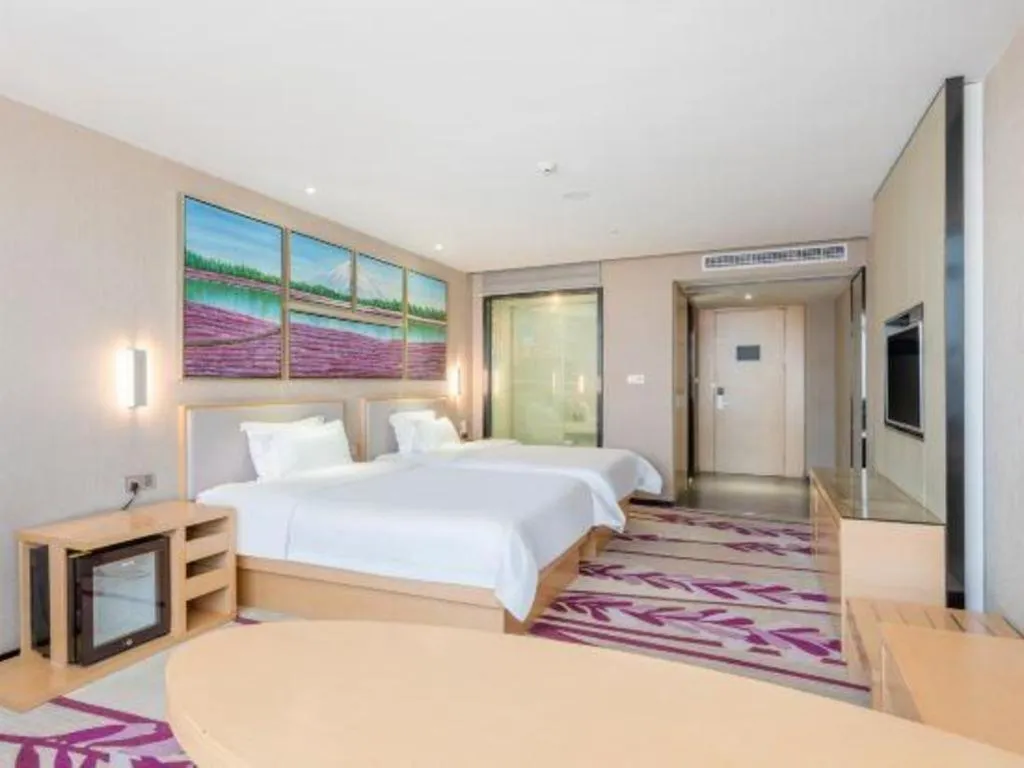 Bed in Lavande Hotels Guangzhou Jiahe Wanggang Metro Station Junhe Avenue