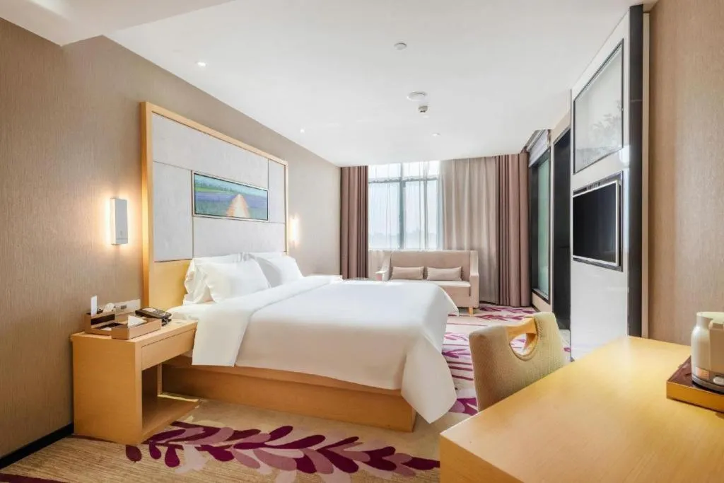 Bed in Lavande Hotels Guangzhou Jiahe Wanggang Metro Station Junhe Avenue