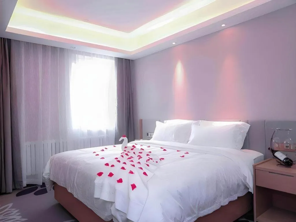 Bed in Lavande Hotels Harbin Railway Station Zhanqian Square