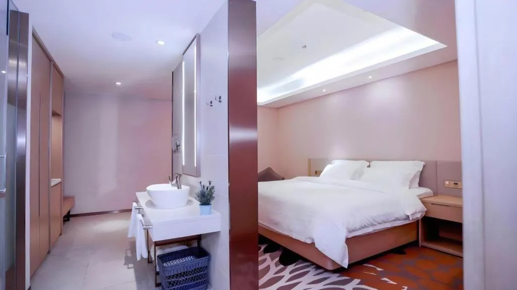 Bed in Lavande Hotels Harbin Railway Station Zhanqian Square