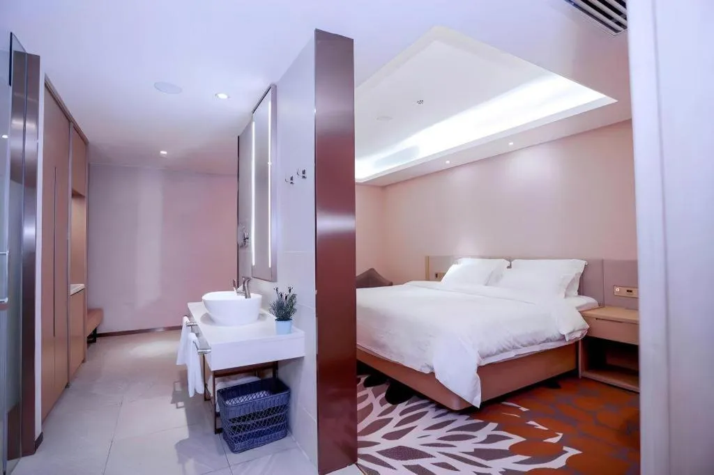 Bed in Lavande Hotels Harbin Railway Station Zhanqian Square