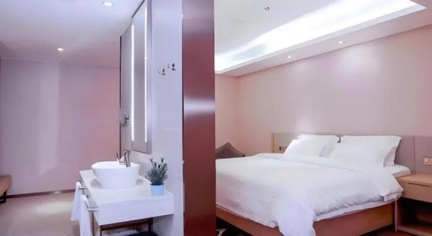 Bed in Lavande Hotels Harbin Railway Station Zhanqian Square