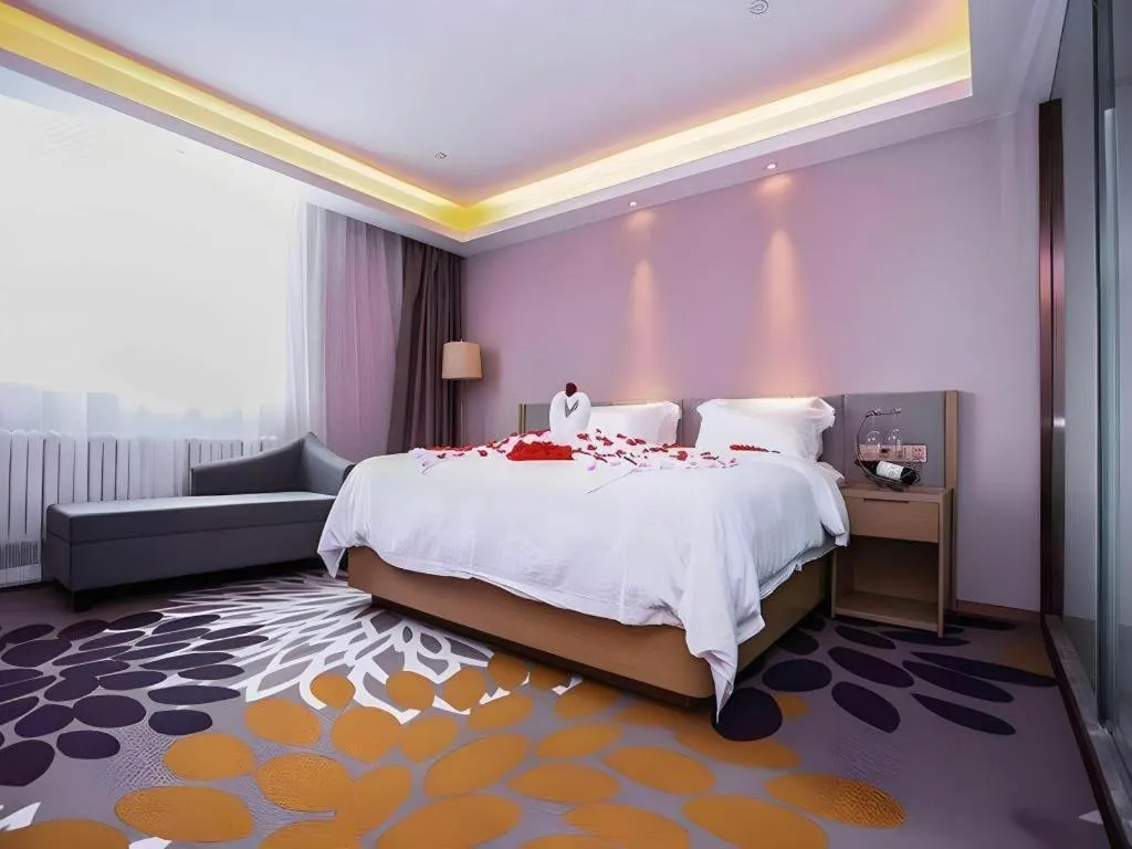 Bed in Lavande Hotels Harbin Railway Station Zhanqian Square