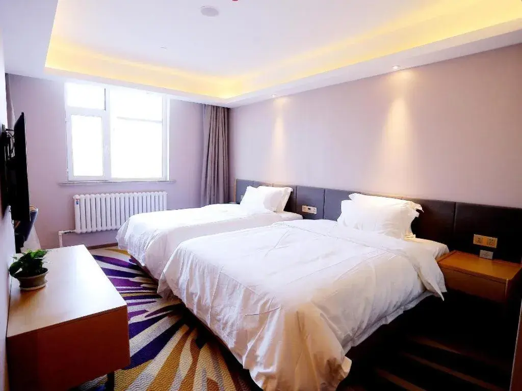 Bed in Lavande Hotels Harbin Railway Station Zhanqian Square Bed in Lavande Hotels Harbin Railway Station Zhanqian Square