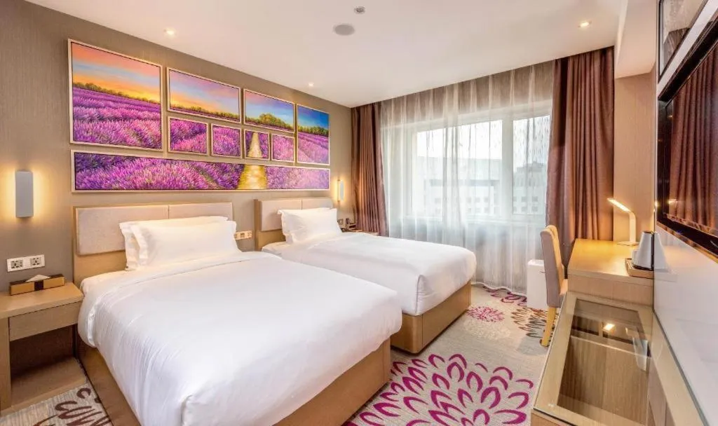 Bed in Lavande Hotels Harbin Railway Station Zhanqian Square