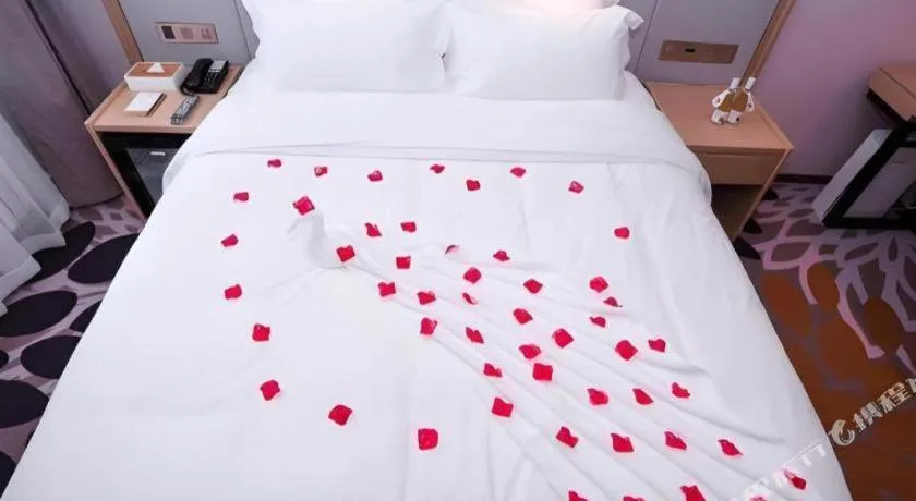 Bed in Lavande Hotels Harbin Railway Station Zhanqian Square