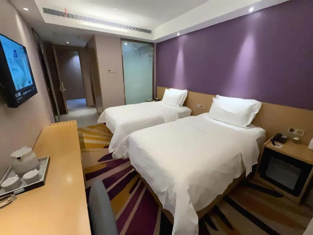 Bed in Lavande Hotels Harbin Railway Station Zhanqian Square