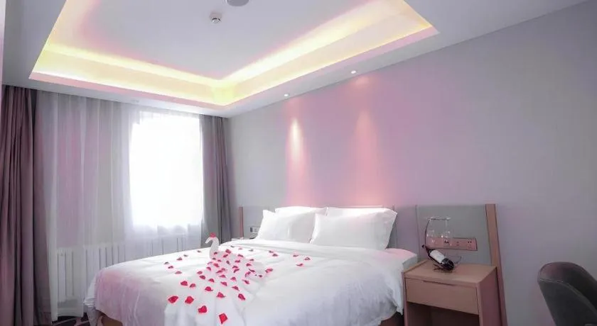 Bed in Lavande Hotels Harbin Railway Station Zhanqian Square