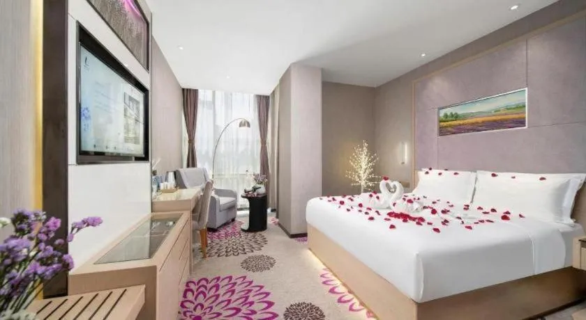 Bed in Lavande Hotels Urumqi Xinmin West Street Hongda Plaza