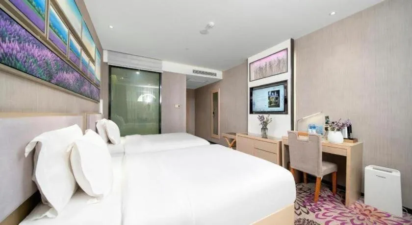 Bed in Lavande Hotels Urumqi Xinmin West Street Hongda Plaza