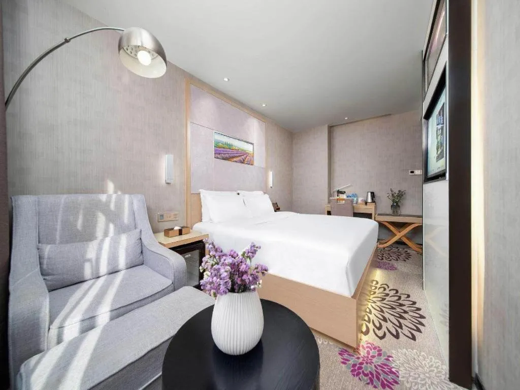 Bed in Lavande Hotels Urumqi Xinmin West Street Hongda Plaza
