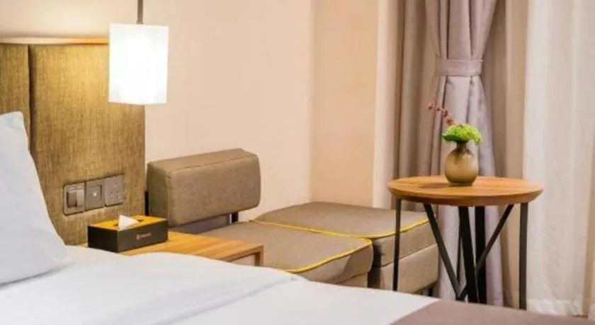 Bed in Home Inn Plus Shanghai Pudong Xinjinqiao Road