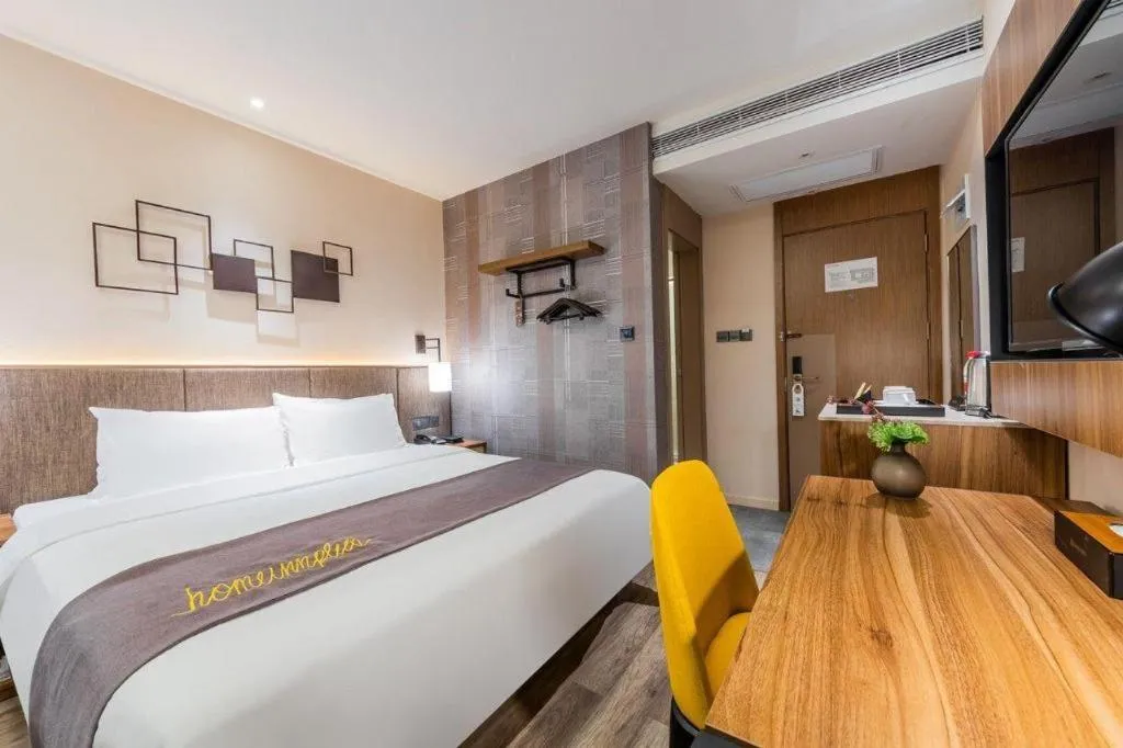 Bed in Home Inn Plus Shanghai Pudong Xinjinqiao Road