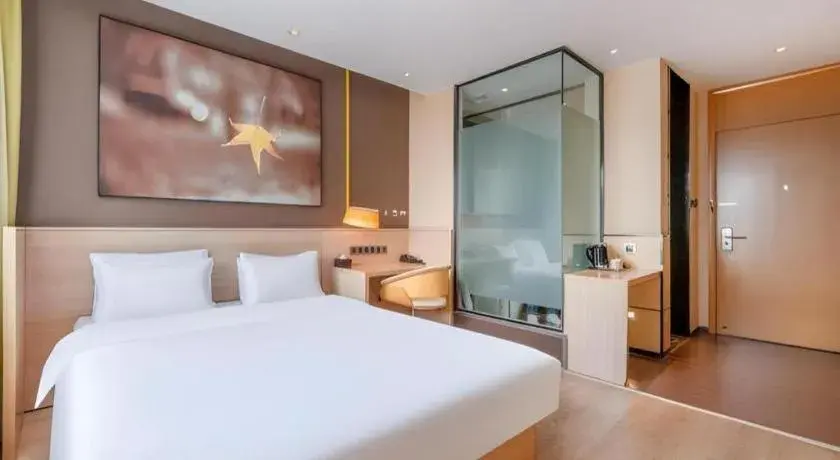 Bed in IU Hotel Kunming Jinma Bijifang Joy City Bed in IU Hotel Kunming Jinma Bijifang Joy City