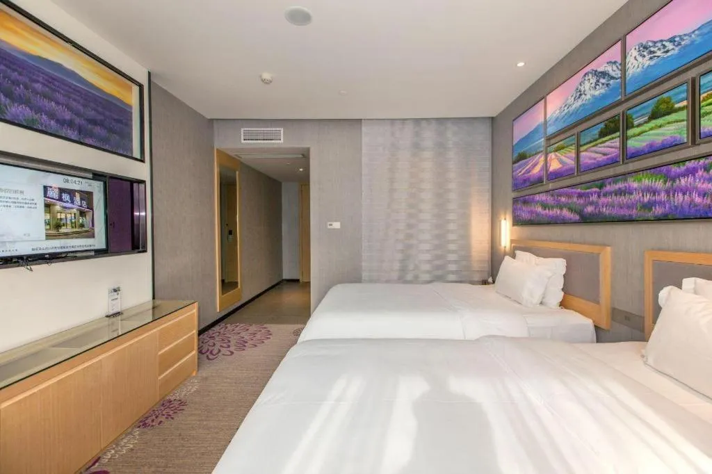 Bed in Lavande Hotels·Wuhan Fanhai CBD